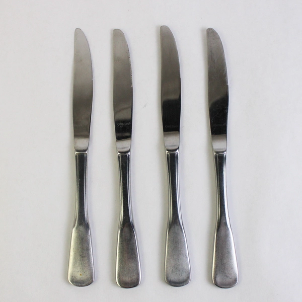 Set of 4 Oneida Colonial Boston Stainless Steel Hollow Dinner Knives