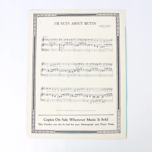 Farewell To Arms Sheet Music by Allie Wrubel Abner Silver 1933 Movie Song