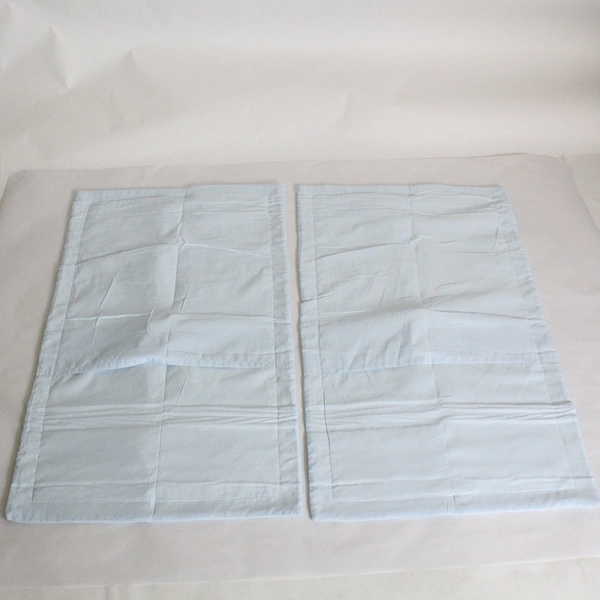 Set of 2 Baby Blue Oeko Tex Standard 100 Pillow Covers 20" x 36"