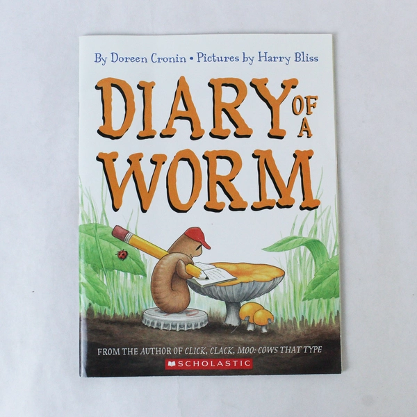 Diary of a Worm by Doreen Cronin 2003 Scholastic Paperback Good Condition