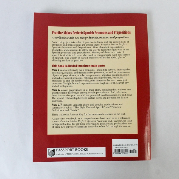 Practice Makes Perfect: Spanish Pronouns & Prepositions by Dorothy R. 1996