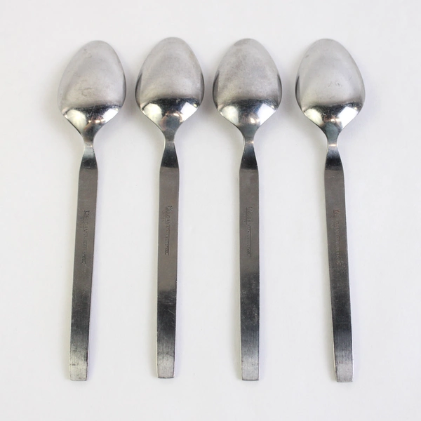 Set of 4 Eldan ELD11 Stainless Steel Teaspoons Mexicali Rose Silverware 