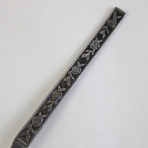 Set of 4 Eldan ELD11 Stainless Steel Teaspoons Mexicali Rose Silverware 