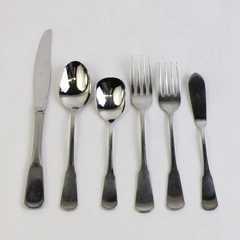 6 Piece Oneida Colonial Boston Stainless Steel Place Setting