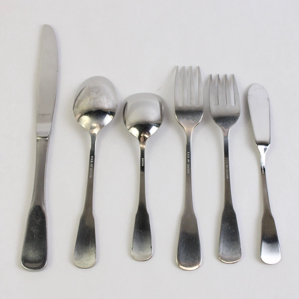 6 Piece Oneida Colonial Boston Stainless Steel Place Setting