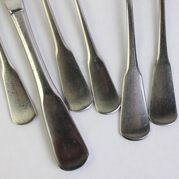 6 Piece Oneida Colonial Boston Stainless Steel Place Setting