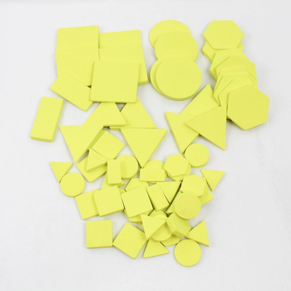 Lot of 192 Colorful Foam Geometric Shape Math Toys for Teaching Homeschooling