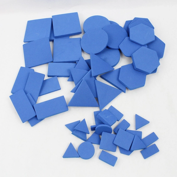 Lot of 192 Colorful Foam Geometric Shape Math Toys for Teaching Homeschooling