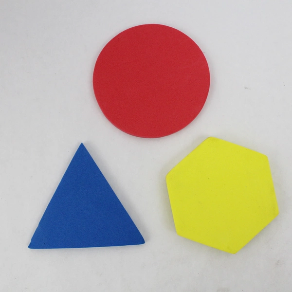 Lot of 192 Colorful Foam Geometric Shape Math Toys for Teaching Homeschooling