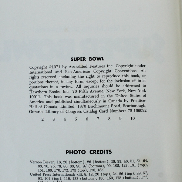 Super Bowl of Men, Myths and Moments by Marty Ralbovsky - Hardcover