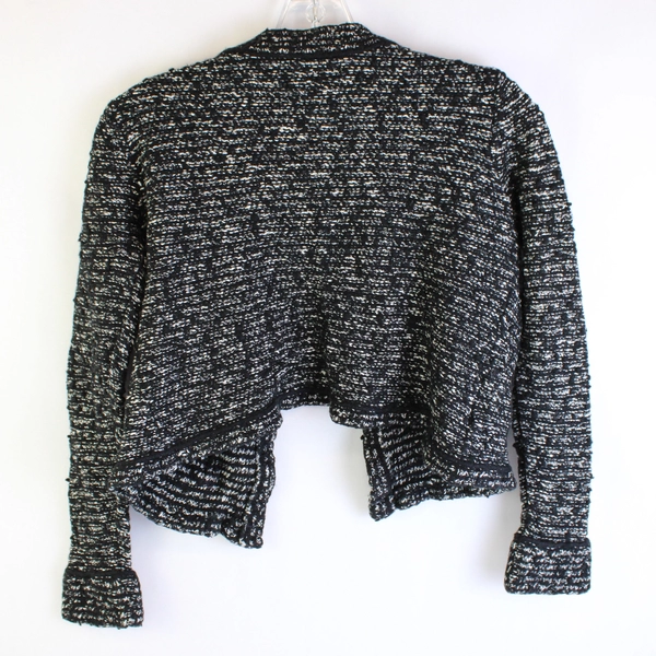 Ann Taylor Loft Black and White Knit Shrug Women's Size Medium