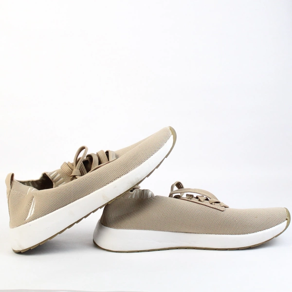 Nautica Women's Beige Lace Up Pull On Stretch Shoes Size 8