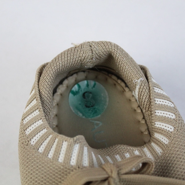 Nautica Women's Beige Lace Up Pull On Stretch Shoes Size 8