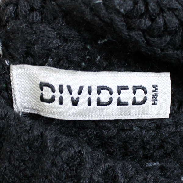 Divided by H&M Black Knit Sweater Pullover Distressed Women's Size Small Flawed