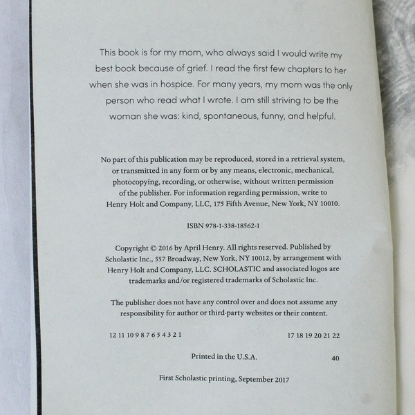 The Girl I Used to Be by April Henry 2016 Paperback - Good Condition