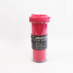 Customizable Pink Travel Mug with Believe Definition Good Condition