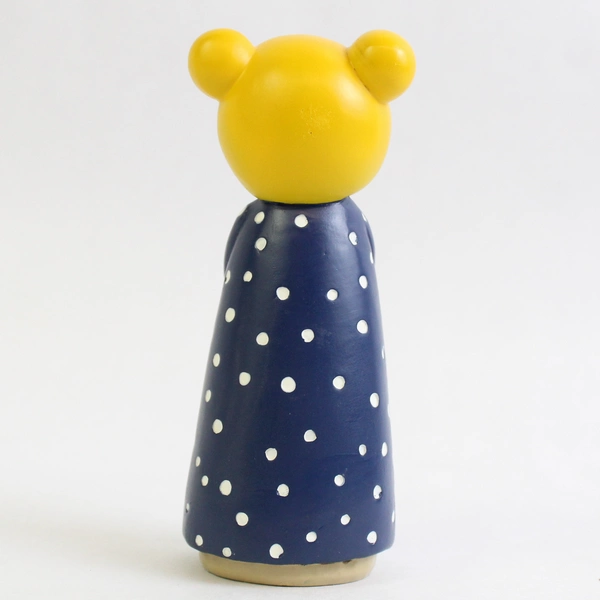 Hallmark Blond Girl in Polka Dot Dress 4.5" Decorative Friend Figure