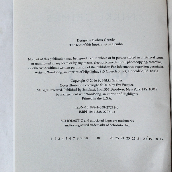 Garvey's Choice by Nikki Grimes 2016 Paperback - Good Condition