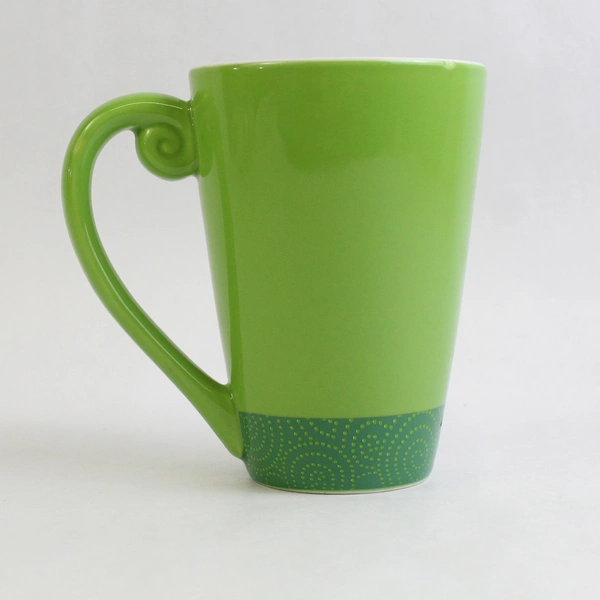 Hallmark Green Ceramic Christmas Coffee Mug Peace on Earth