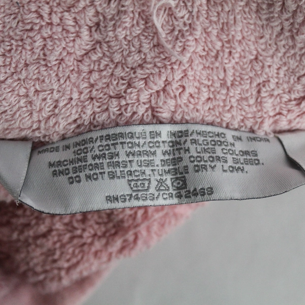 Liz Claiborne Shower Bath Towel Baby Pink Thick Cotton Bathroom Flawed