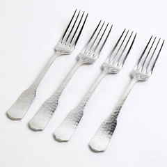 Set of 4 Supreme by Towle Blacksmith Stainless Steel 18/8 Dinner Forks