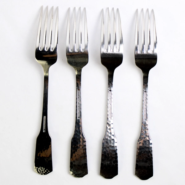Set of 4 Supreme by Towle Blacksmith Stainless Steel 18/8 Dinner Forks