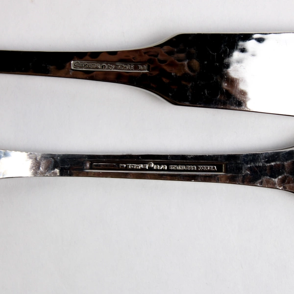 Set of 4 Supreme by Towle Blacksmith Stainless Steel 18/8 Dinner Forks