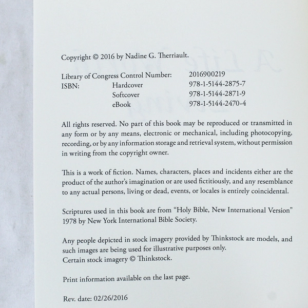 Christian Prayer & Poem Book "A Life Worth Living" by Nadine G. Therriault