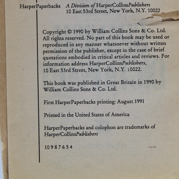 Harper Collins Spanish Dictionary 1991 Paperback Bilingual English-Spanish Book