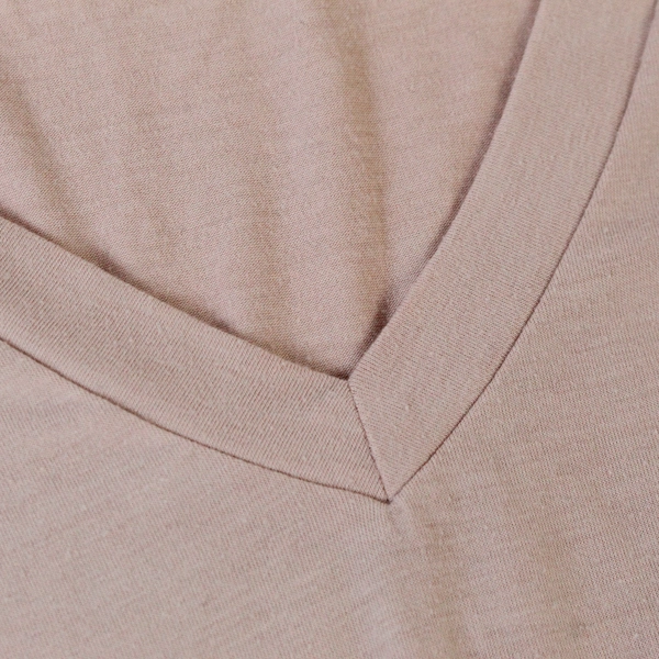 Bar III Women's Pink V Neck Long Sleeve Top Size S - Good Pre-Owned Condition