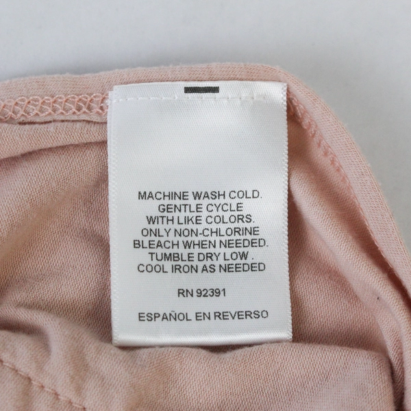 Bar III Women's Pink V Neck Long Sleeve Top Size S - Good Pre-Owned Condition