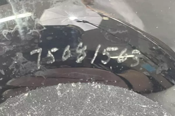 Kingwell Hand Blown Art Glass Vase Black Marbled Signed Halvarsson Flowers Plant