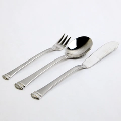 Lot Of 3 Towle Classique Stainless 18/8 Sugar Spoon Cocktail Fork Butter Knife