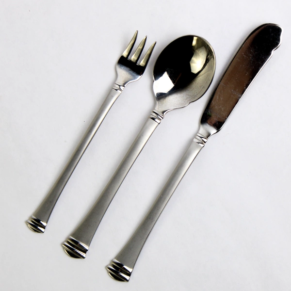 Lot Of 3 Towle Classique Stainless 18/8 Sugar Spoon Cocktail Fork Butter Knife