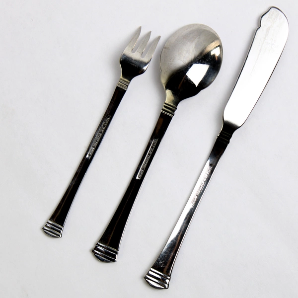 Lot Of 3 Towle Classique Stainless 18/8 Sugar Spoon Cocktail Fork Butter Knife