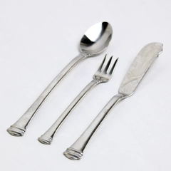 Lot Of 3 Towle Stainless 18/8 Flatware Ice Teaspoon Cocktail Fork Butter Knife