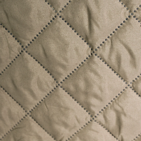 Michael O'Neil Blue Beige Reversible Quilted Armchair Cover 74" x 65"