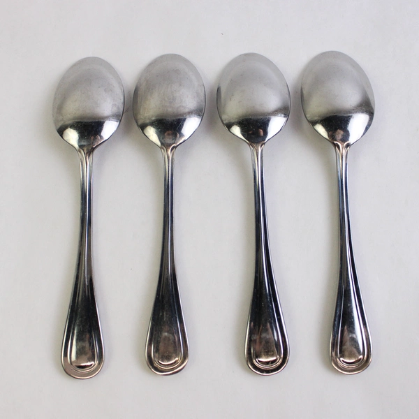 Set of 4 Cuisinart Hailey Stainless Steel Soup Spoons
