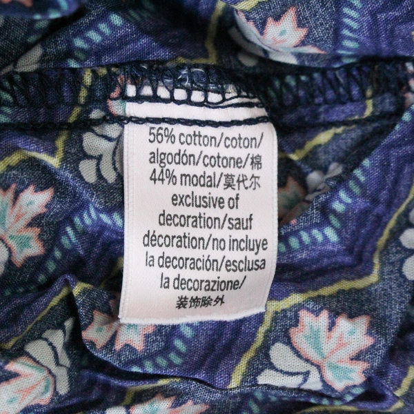 Victoria's Secret Long Sleeve Pajama Top Small Purple Floral Print Sleepwear