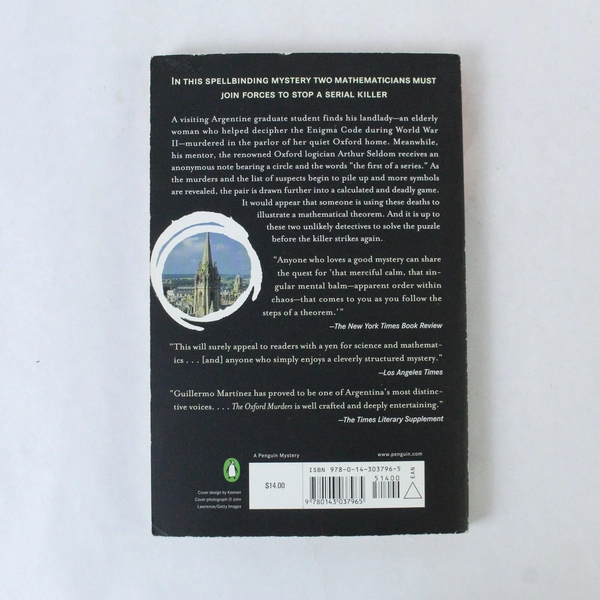 The Oxford Murders by Guillermo Martinez 2006 Paperback - Good Condition