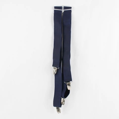 Unbranded Navy Clip Adjustable Elastic Men's Suspenders