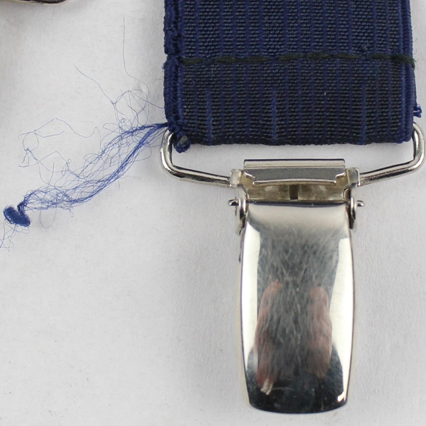Unbranded Navy Clip Adjustable Elastic Men's Suspenders
