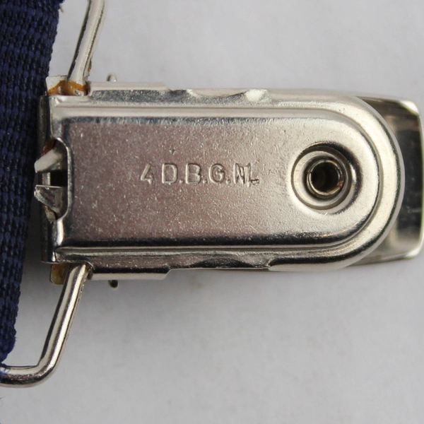 Unbranded Navy Clip Adjustable Elastic Men's Suspenders