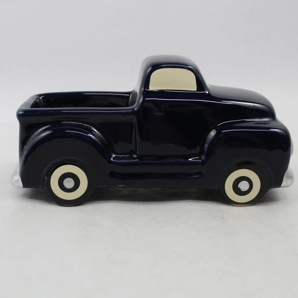 7x3" Blue Ceramic Replica Of A Vintage 1950s Truck