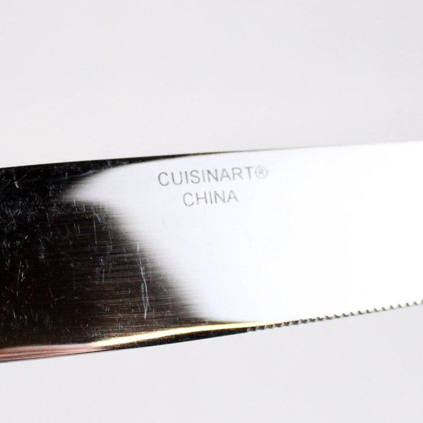 Set of 4 Cuisinart Seminary Stainless Steel Hollow Dinner Knives