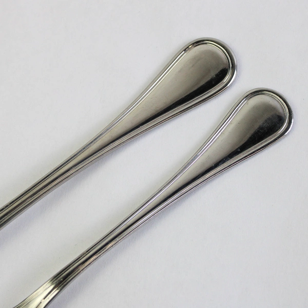 Lot of 5 Cuisinart Mansfield Stainless Steel Flatware Soup Spoons Salad Fork