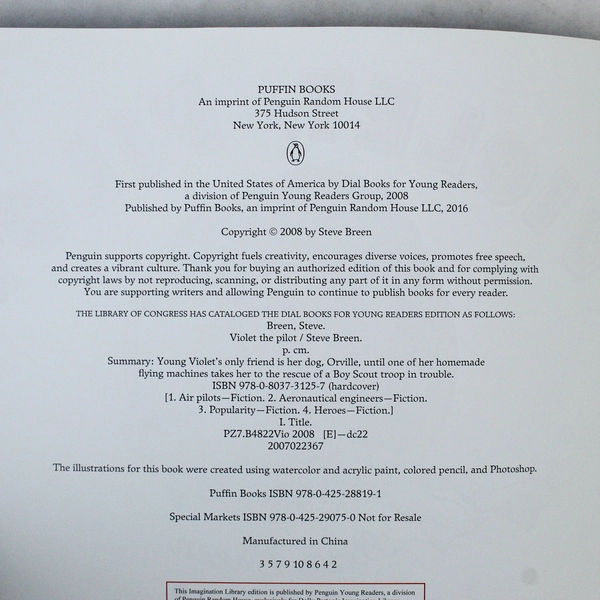 Violet the Pilot by Steve Breen 2008 PB Puffin Books - Good Condition