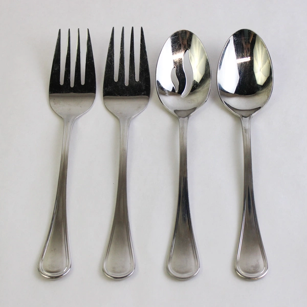 4 Pc Cuisinart Mansfield Stainless Steel Hostess Set Serving Utensils