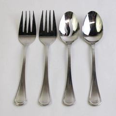 4 Pc Cuisinart Mansfield Stainless Steel Hostess Set Serving Utensils