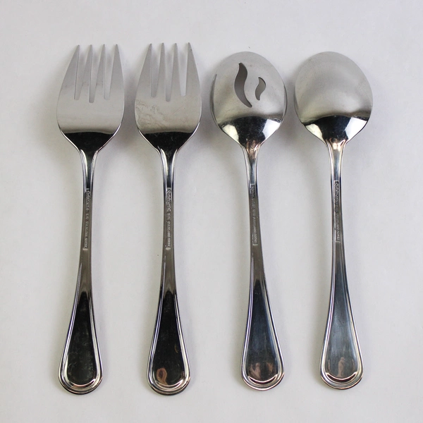 4 Pc Cuisinart Mansfield Stainless Steel Hostess Set Serving Utensils